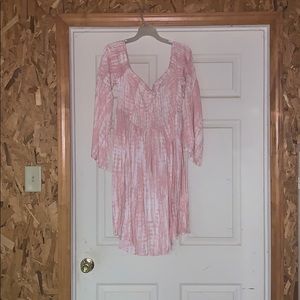 Off the shoulder long sleeve dress